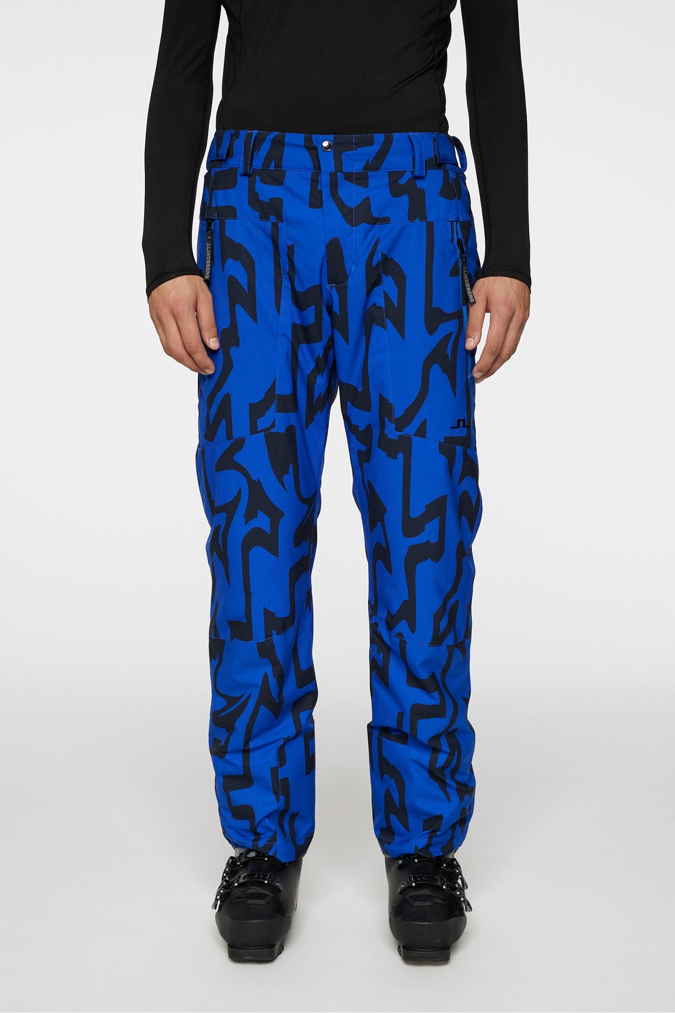 Men | Clarke Pant Printed | Glitch Bridge Blue