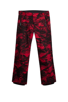 Men | Clarke Pant Printed | Mountain Glitch Red