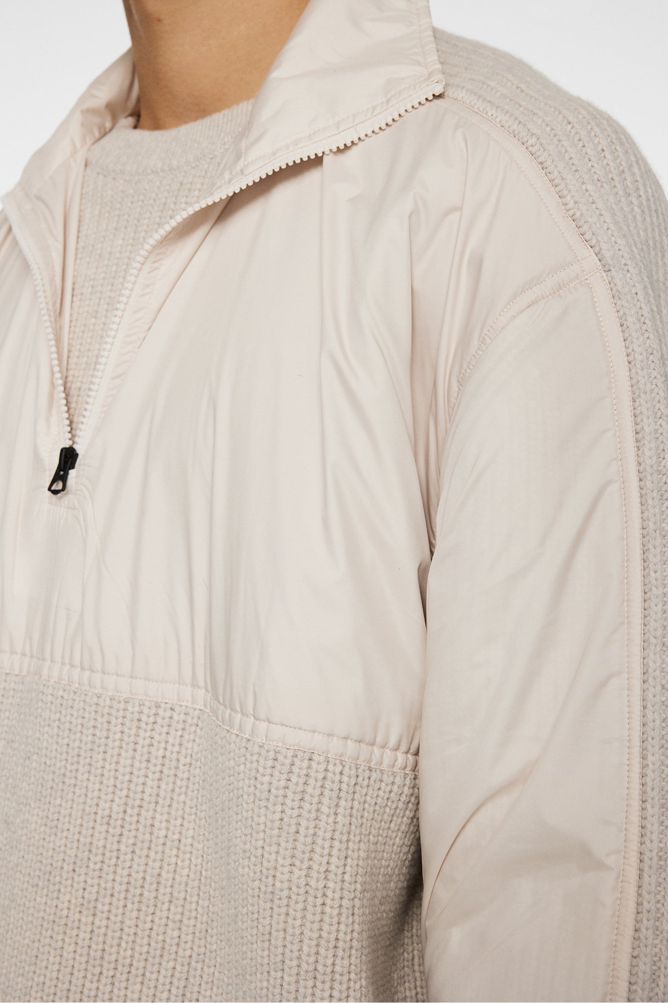 Men | Cole Hybrid Knit Quarter Zip | Moonbeam