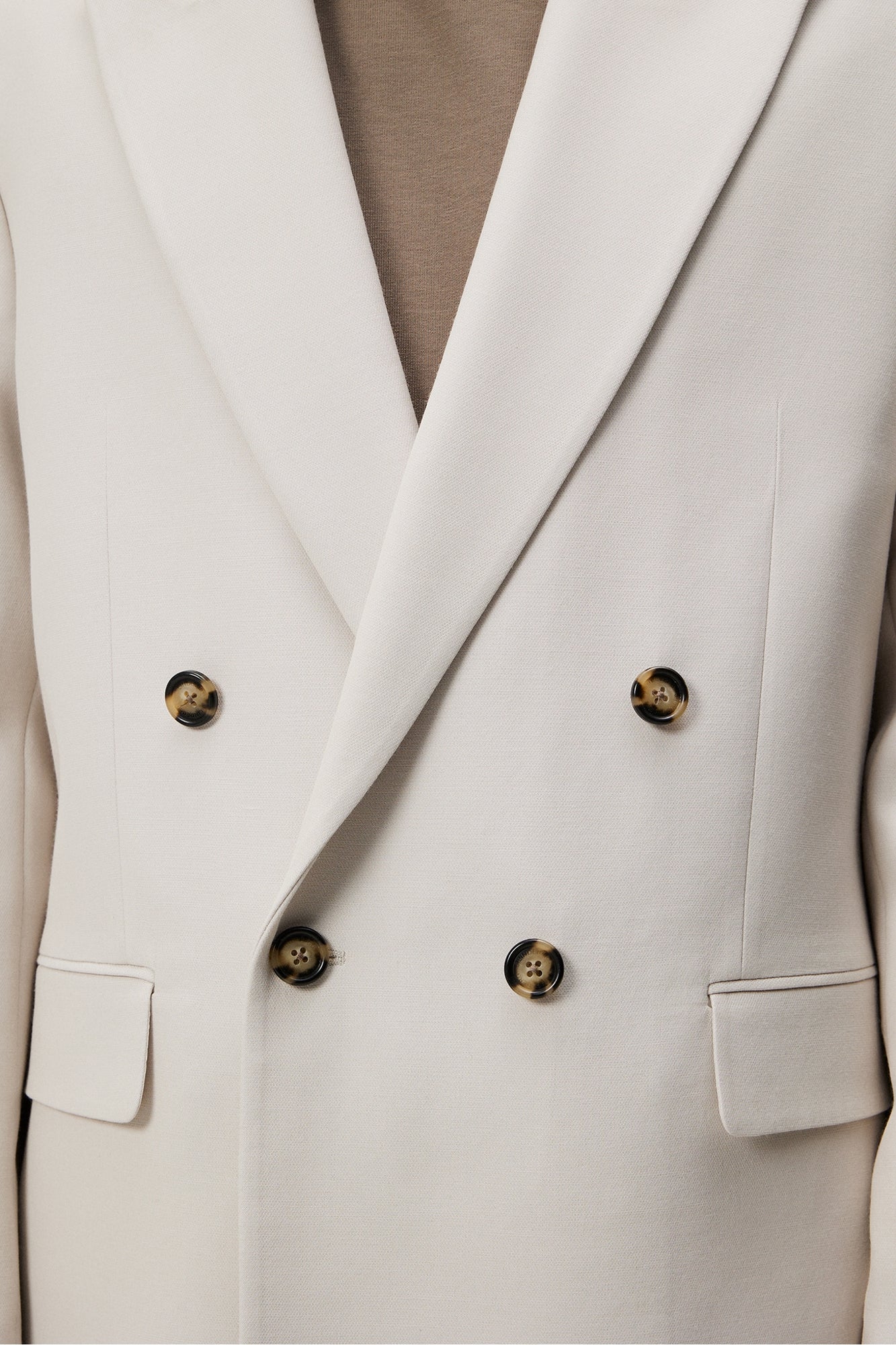 Men | David U Double Weave Blazer | Moonbeam