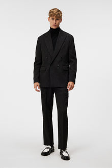 Men | David U Jacquard Swirl Blazer | Black