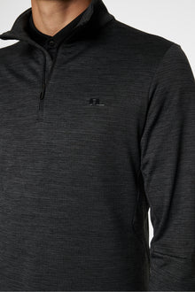 Men | Destry Zip Mid Layer | Black Melange