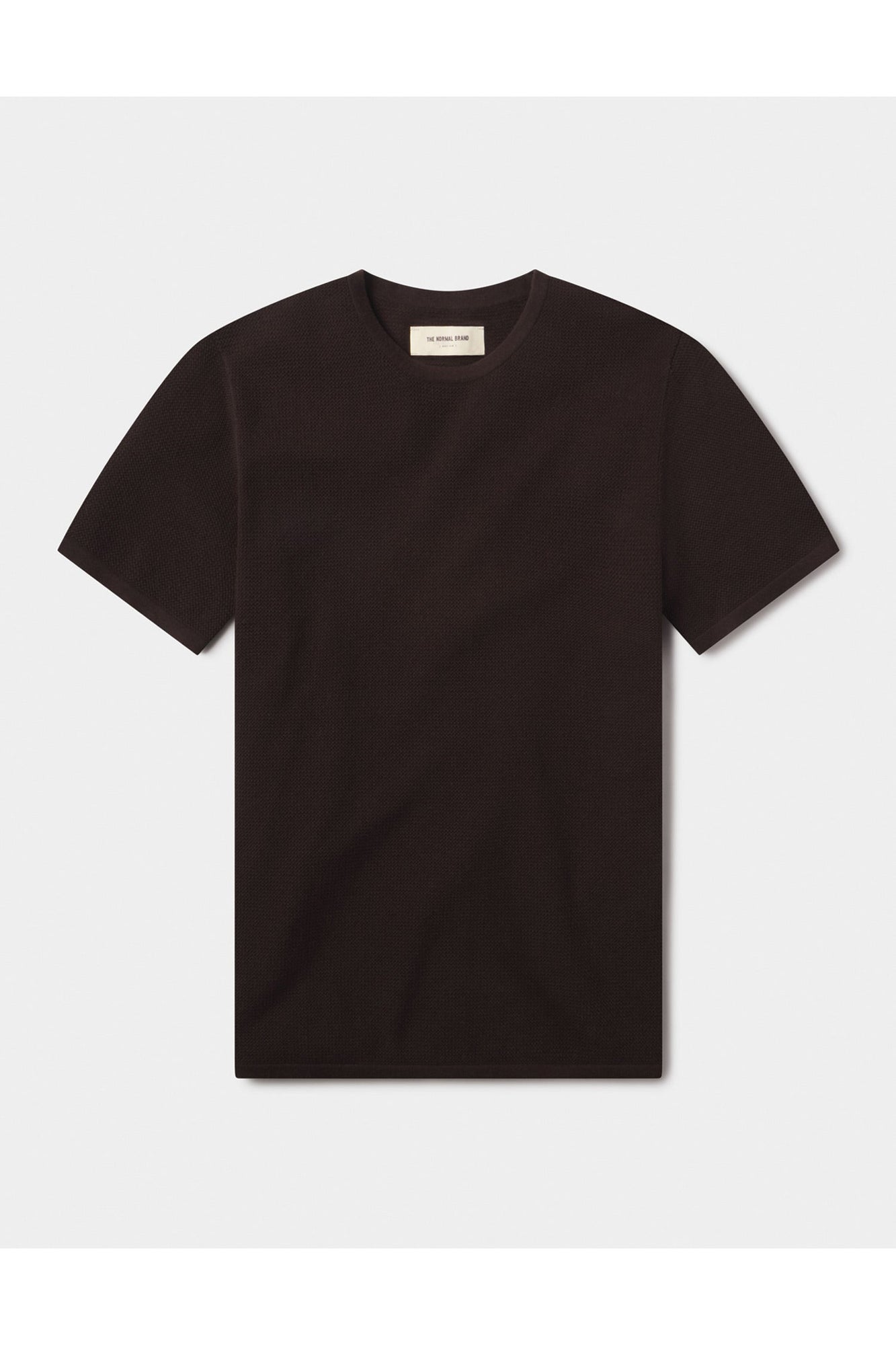 Men | Driftknit Sweater Tee | Dark Brown