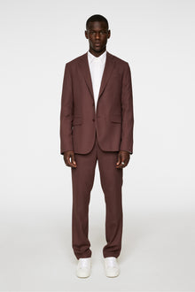 Men | Elton U Active Hopsack Blazer | Bitter Chocolate