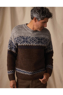 Men | Fair Isle Crew | Brown Multi