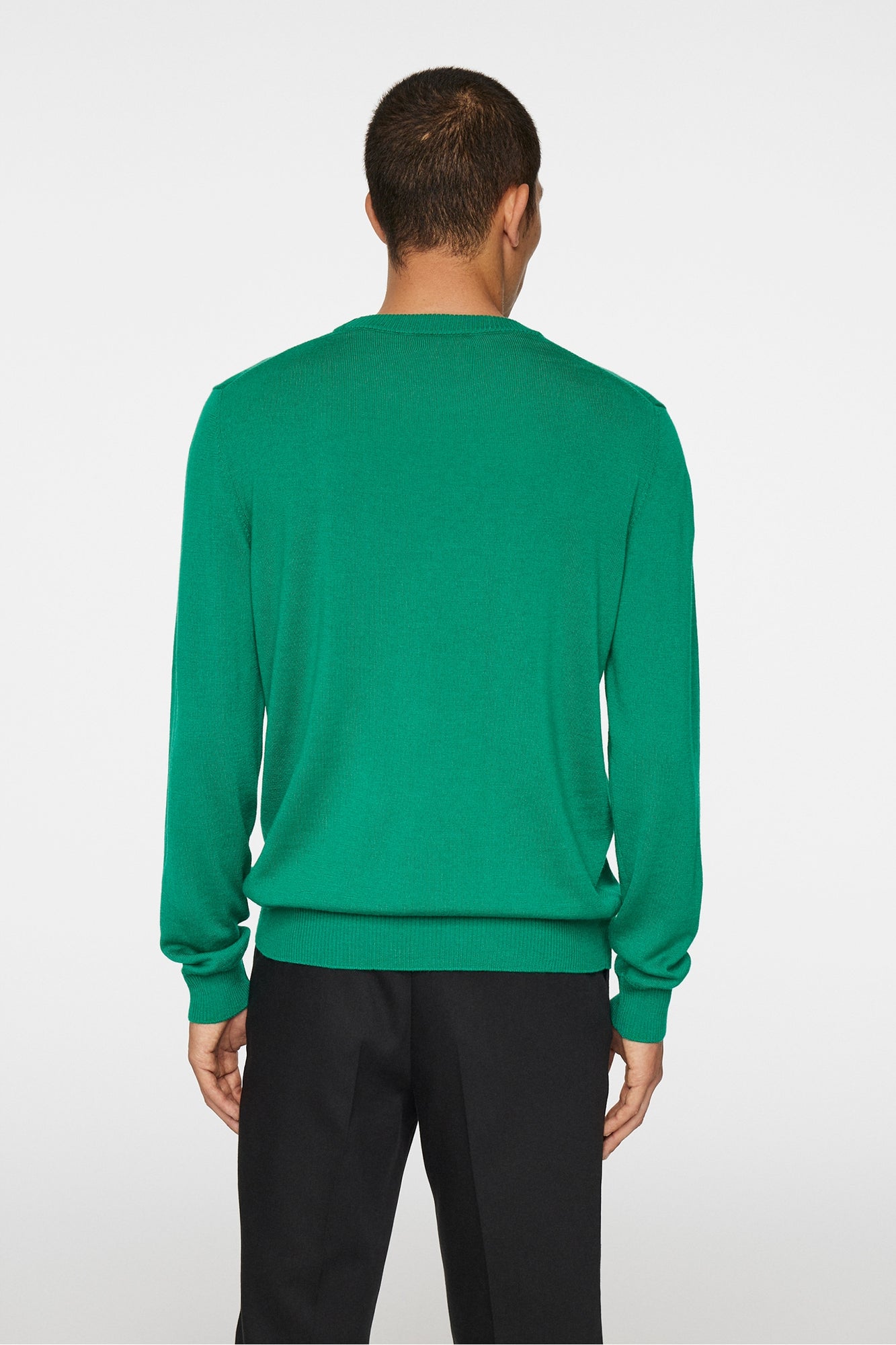 Men | Keane Merino Creneck Sweater | Ultramarine Green