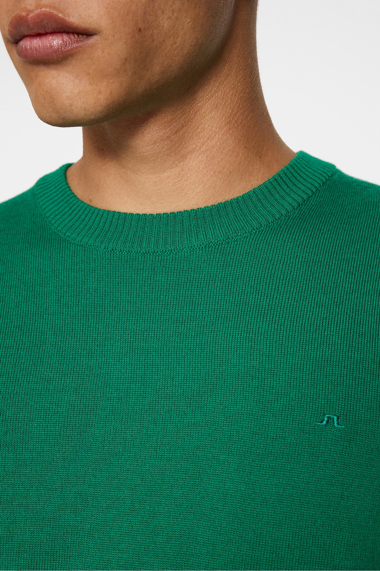 Men | Keane Merino Creneck Sweater | Ultramarine Green