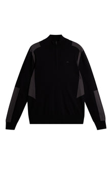 Men | Kendrick Knitted Zip Sweater | Black