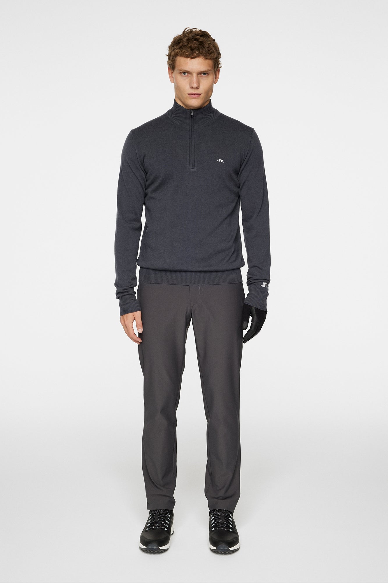 Men | Kian Zipped Sweater | Asphalt