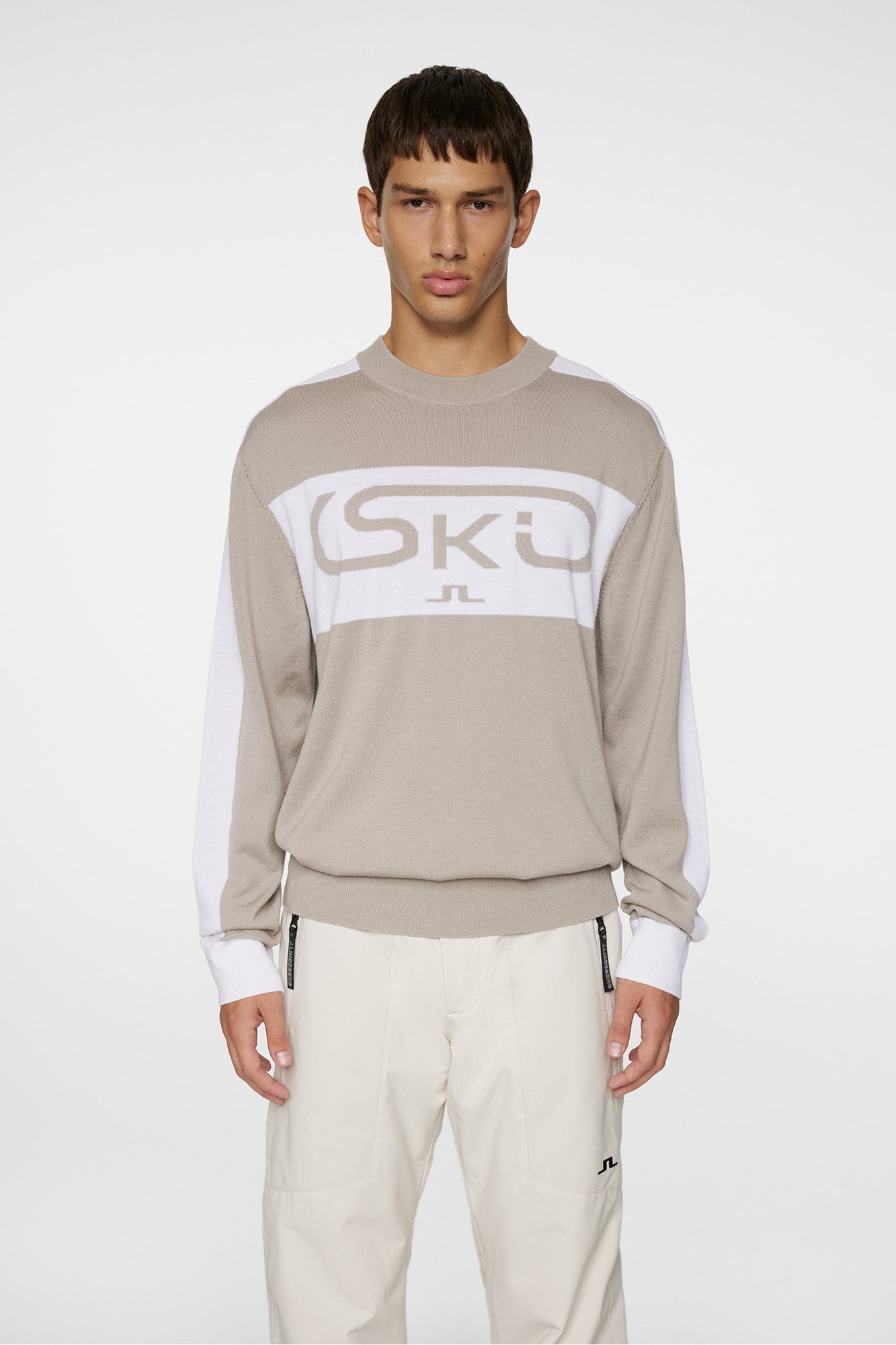 Men | Kirby Knitted Sweater | Moonbeam
