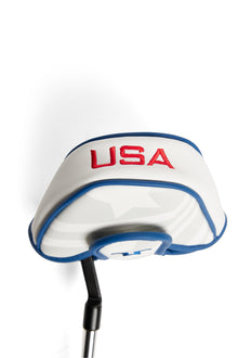 Men | Mallet Putter Cover | US Golf White