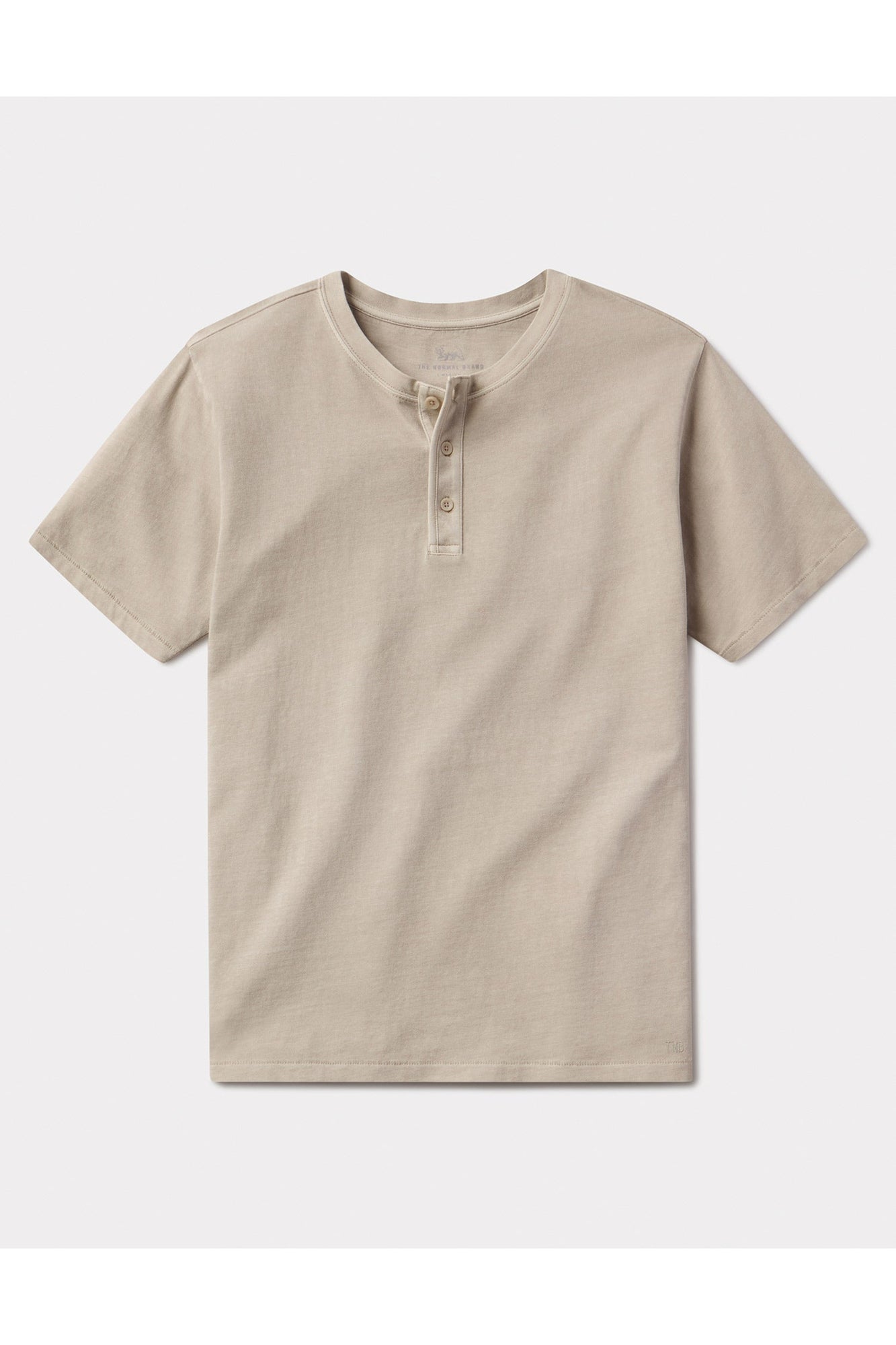 Men | Normal Jersey Henley | Pumice