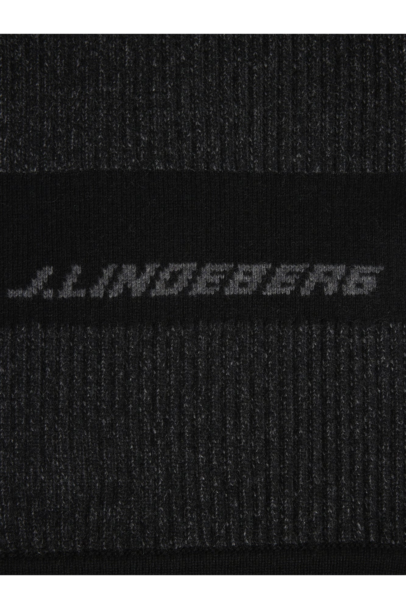 Men | Pelle Plated Knitted Scarf | Black