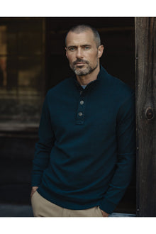 Men | Puremeso Button Popover | Emerald