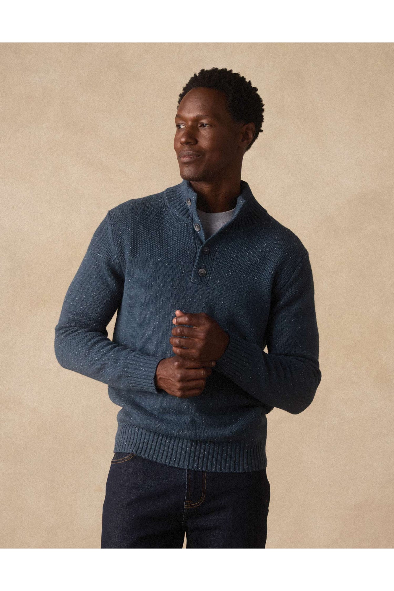 Men | Seawool Nep Popover | Waterloo