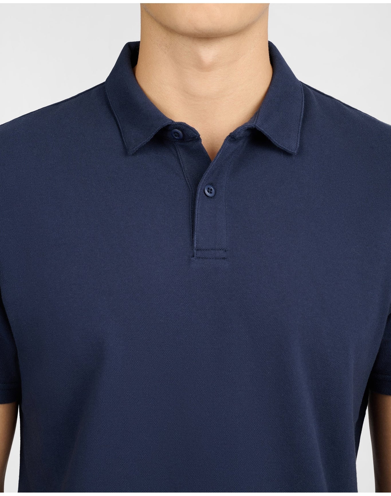 Men | Short Sleeve Pique Polo | Midnight
