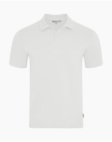 Men | Short Sleeve Pique Polo | White