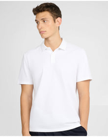 Men | Short Sleeve Pique Polo | White