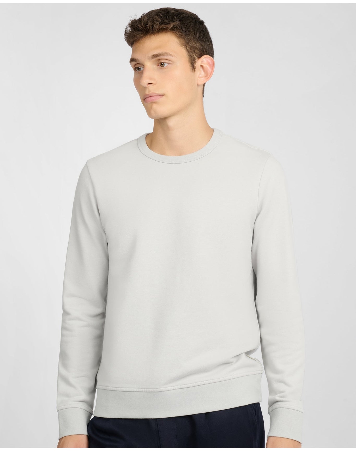Men | Terry Crewneck Sweater | Lunar Grey