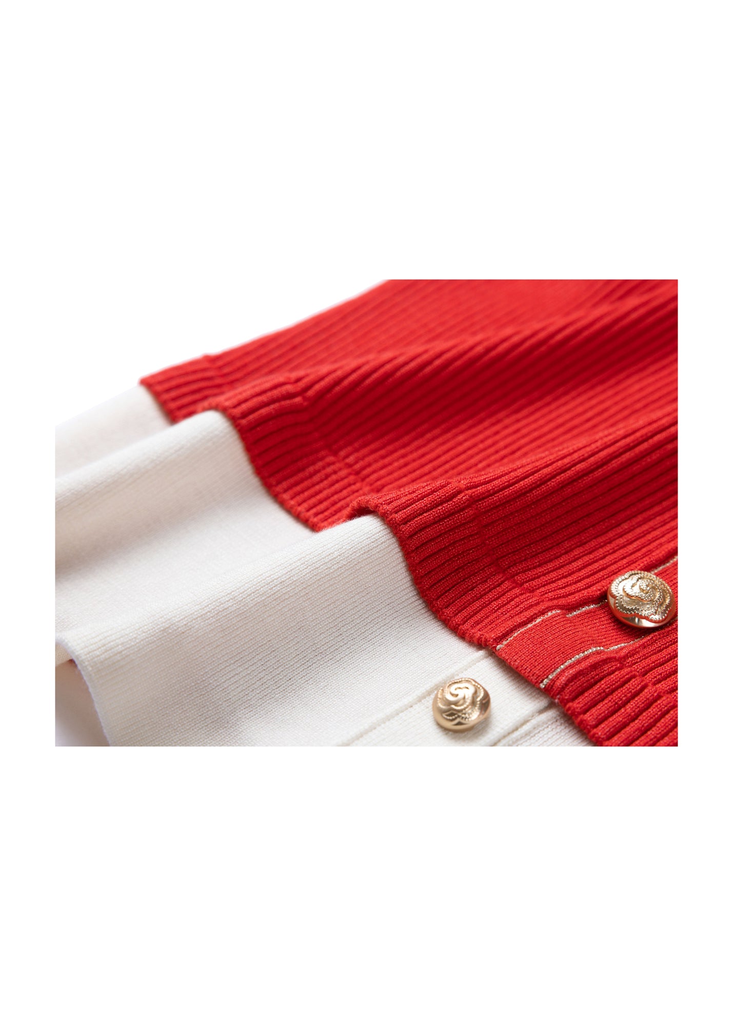 Merino Wool Knit Sweater | Red
