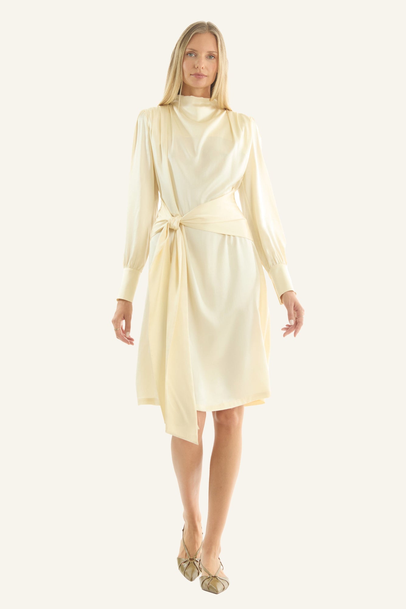 Mina Dress | Vintage Creme