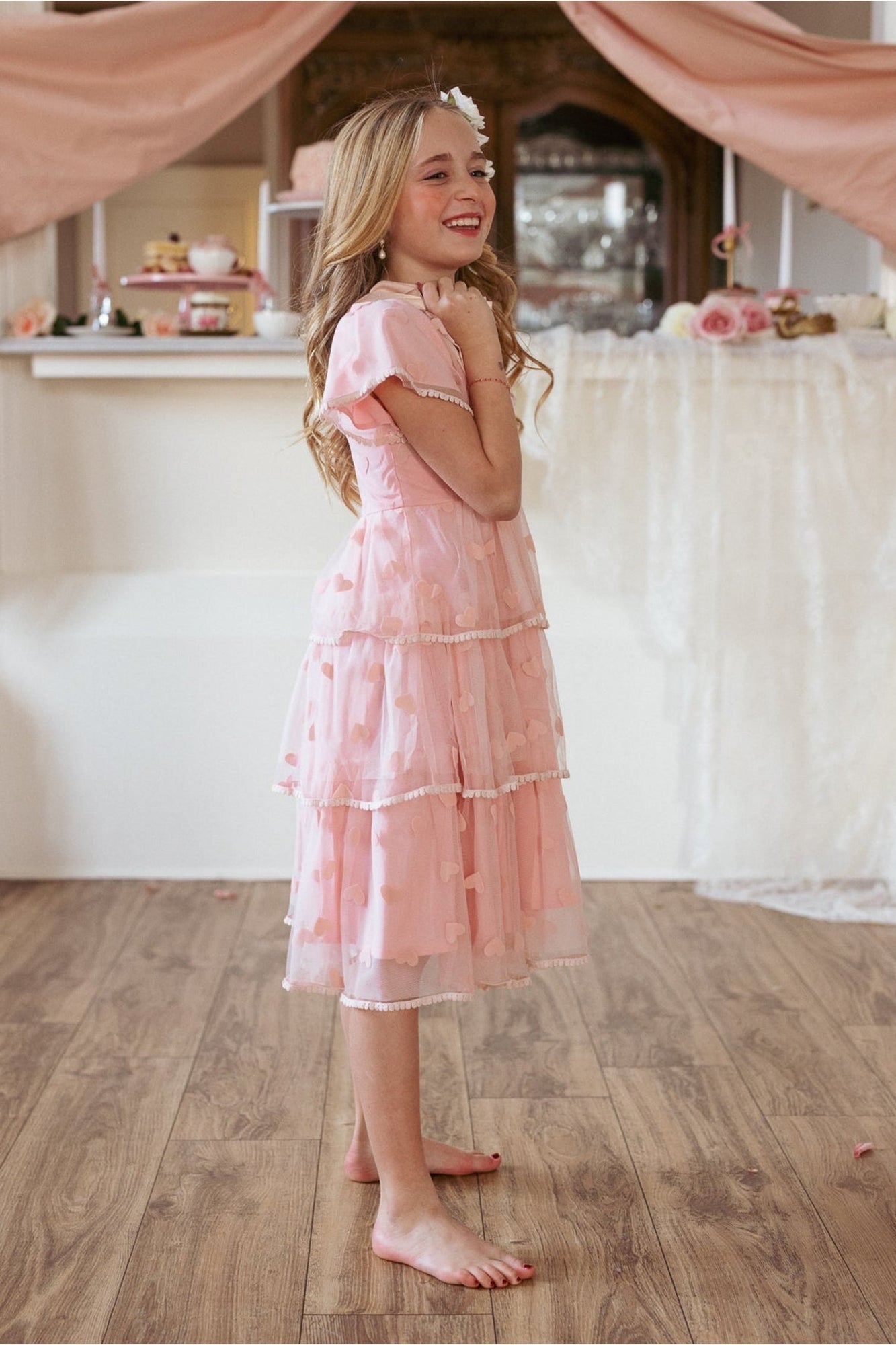 Girls | Mini Annabelle Dress | Pink