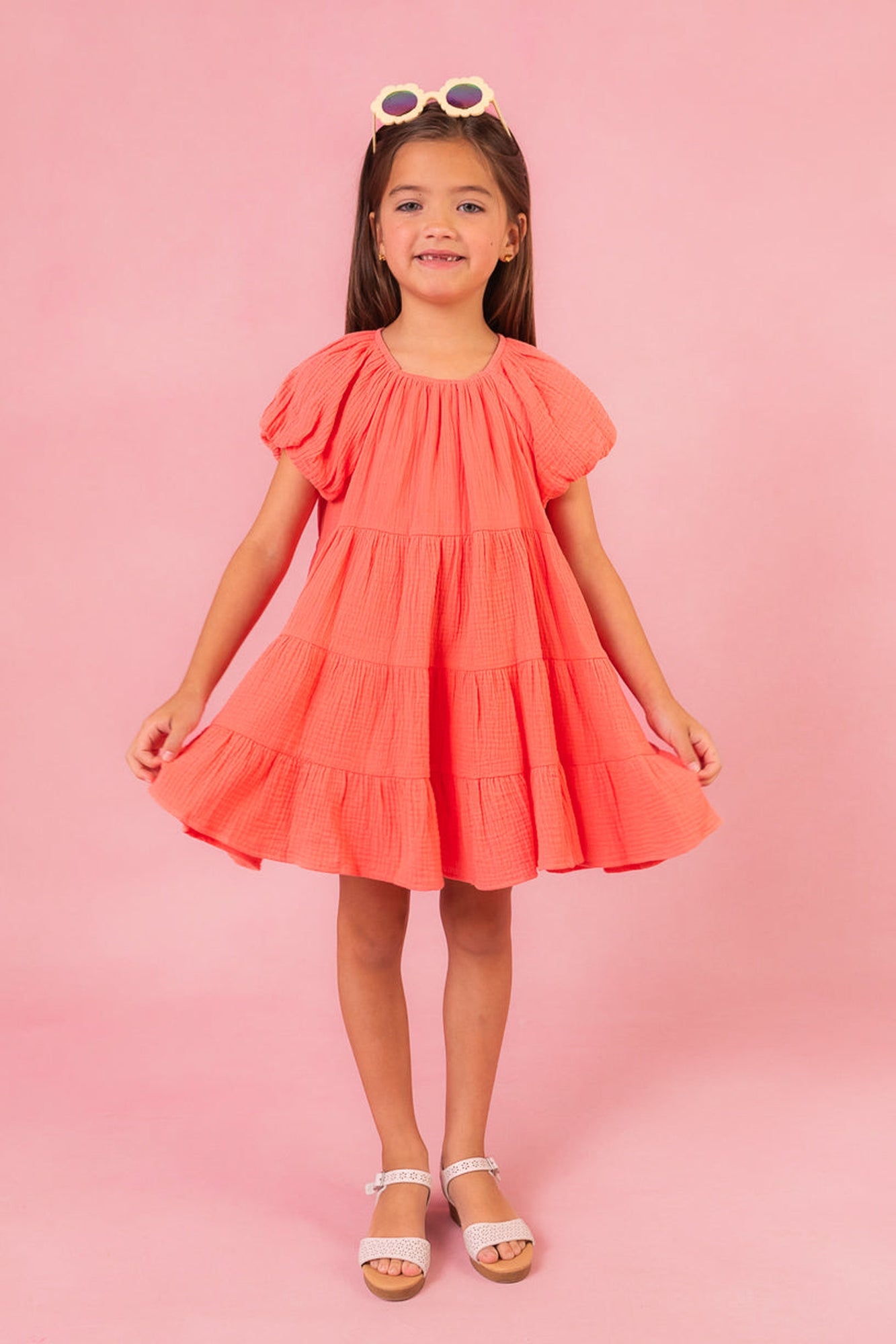 Girls | Mini Harvey Dress | Orange