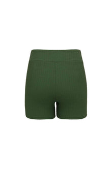 Classic Bike Short | Olive Micro Scrunch