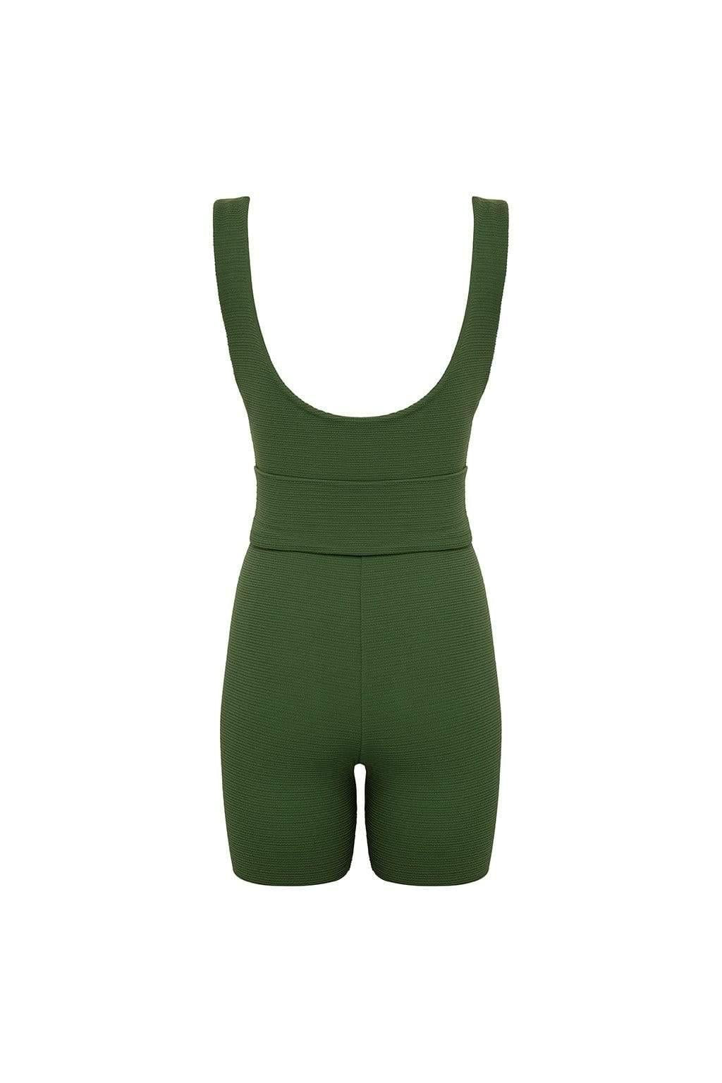 Kim Onesie | Olive Micro Scrunch