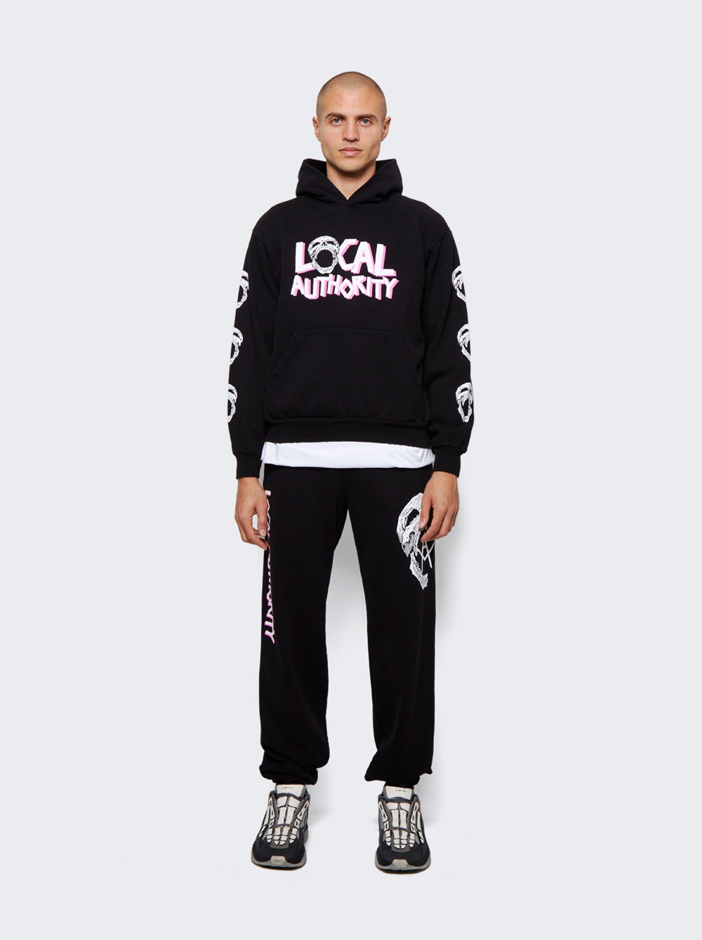 Men | Local Authority | Skull Tour Fleece Pant | Black