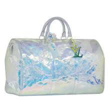 Louis Vuitton Pre-Owned Monogram Prism Keepall Bandouliere 50 | Women | White (V1)