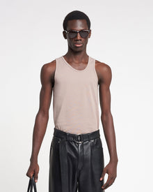 Mens | Aziz Organically Grown Cotton Tank Top | Nut