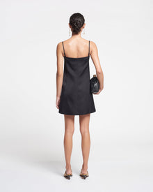 Womens | Jenthe Tailored Tech-Satin Mini Dress | Black