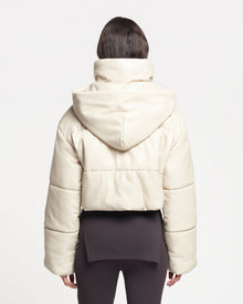 Womens | Aveline Okobor Alt-Leather Jacket | Creme