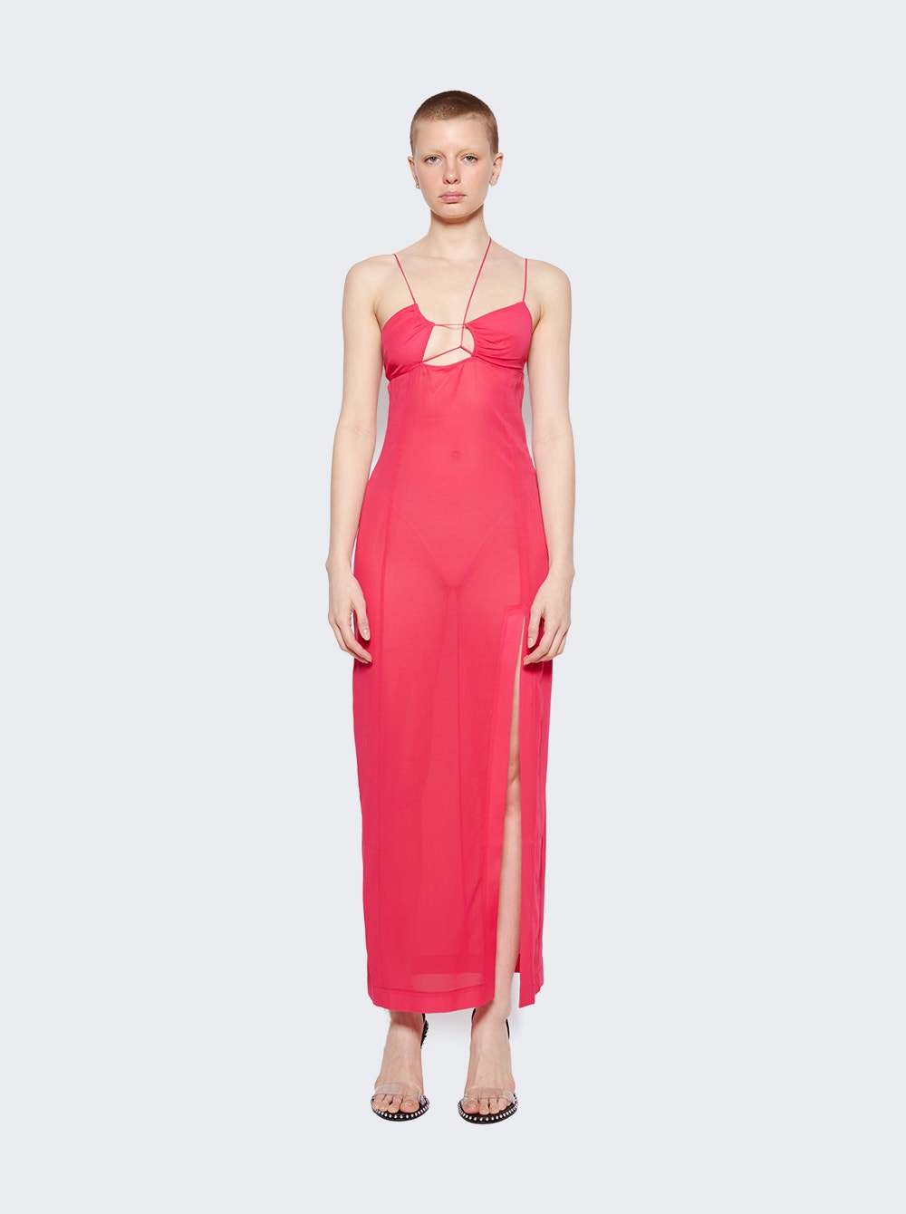 Women | Nensi Dojaka | Asymmetric Bra Maxi Dress | Fuchsia