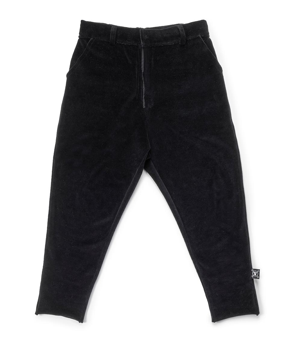 Kid | Velvet Tailored Pants | Black