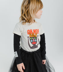 Kid | Crown Jester Tulle Dress | Natural x Black