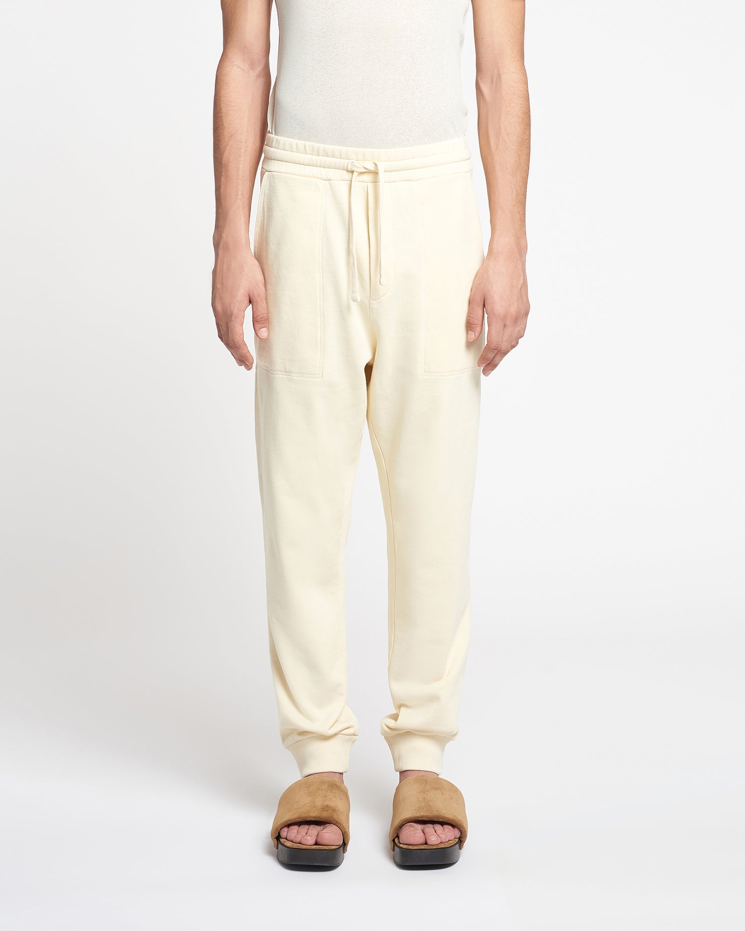 Mens | Shay Organically Grown Cotton Sweatpants | Creme