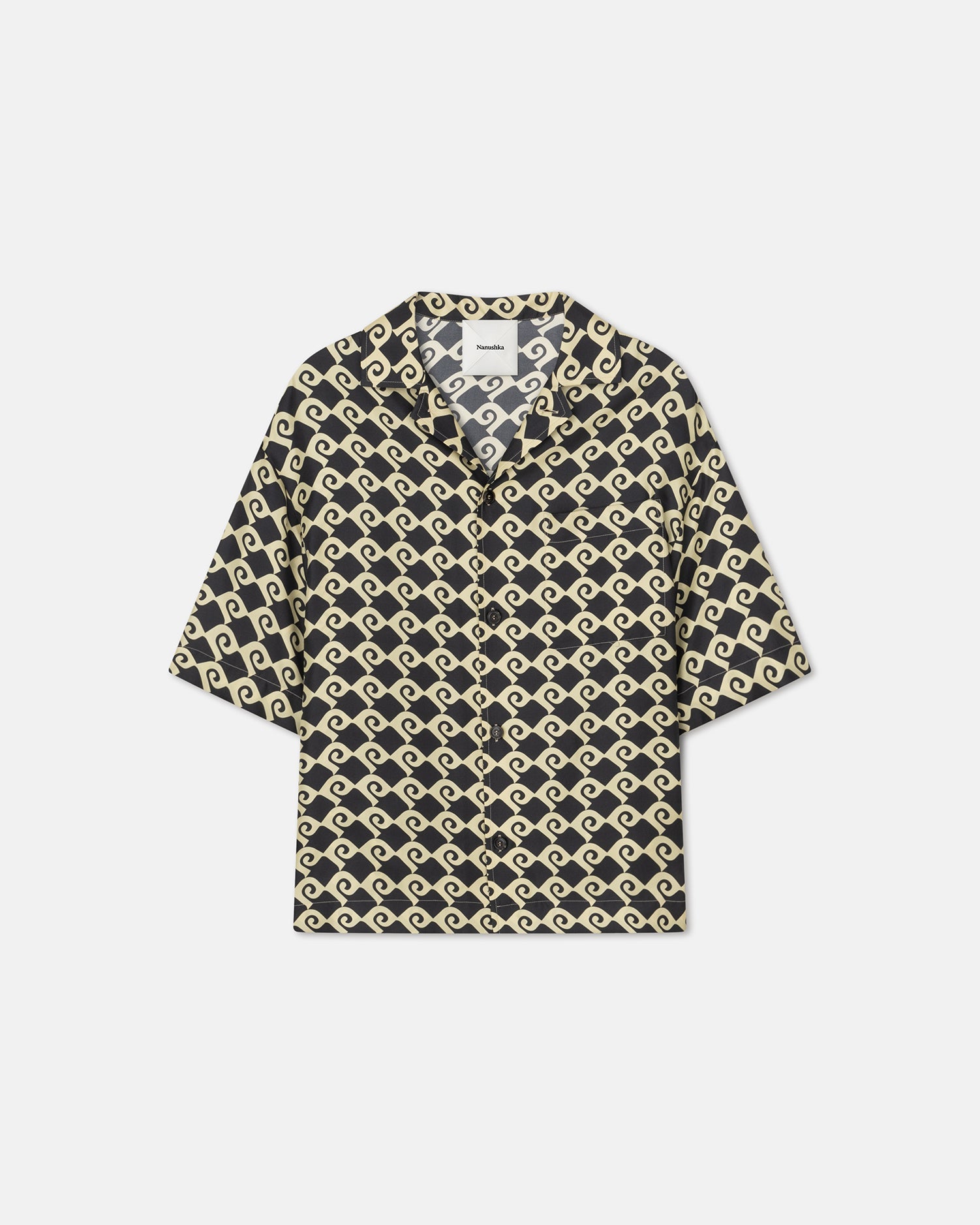 Mens | Maxton Printed Silk-Twill Shirt | Diamond Check