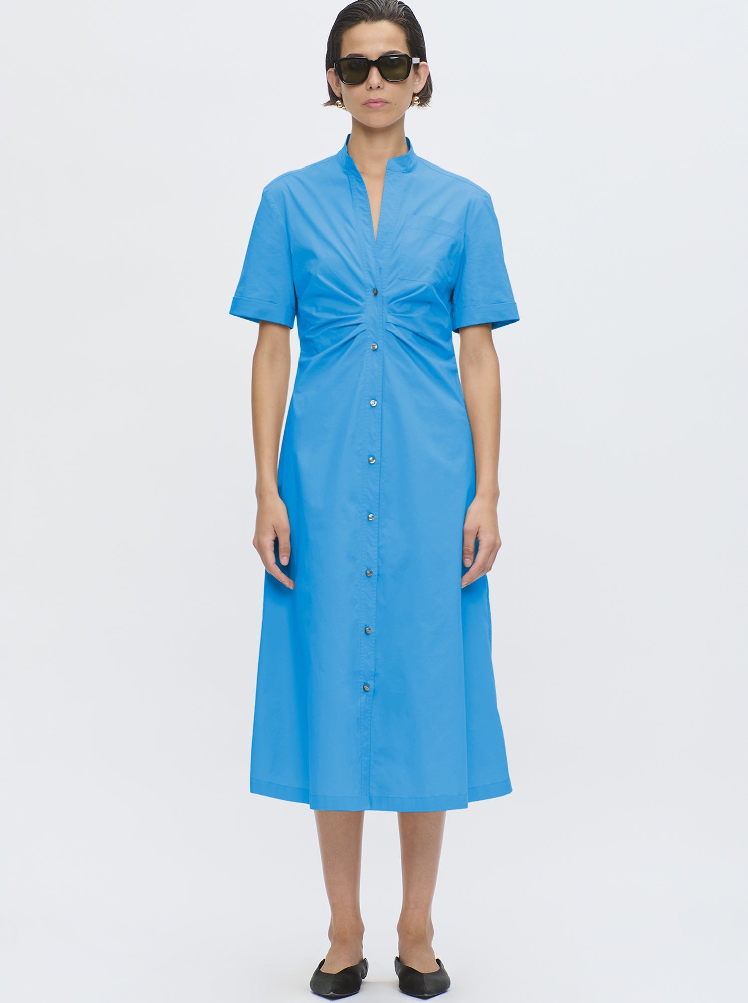 Noor Shirtdress | Blue Sea