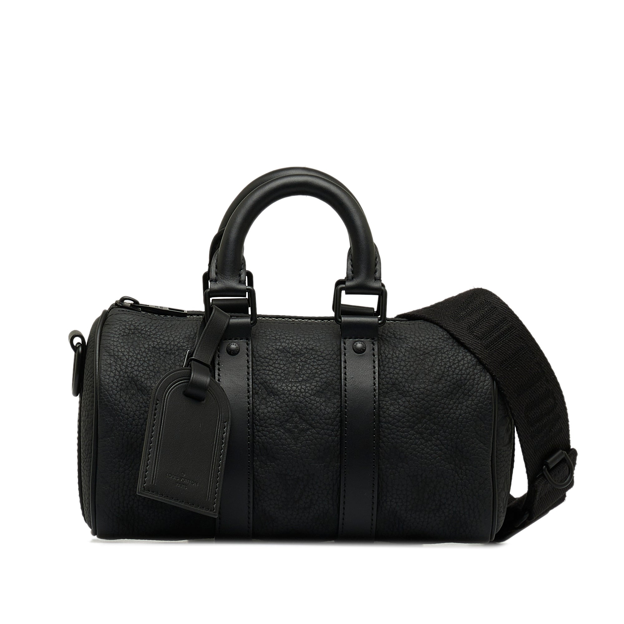 Louis Vuitton Pre-Owned Monogram Taurillon Keepall Bandouliere 25 | Women | Black