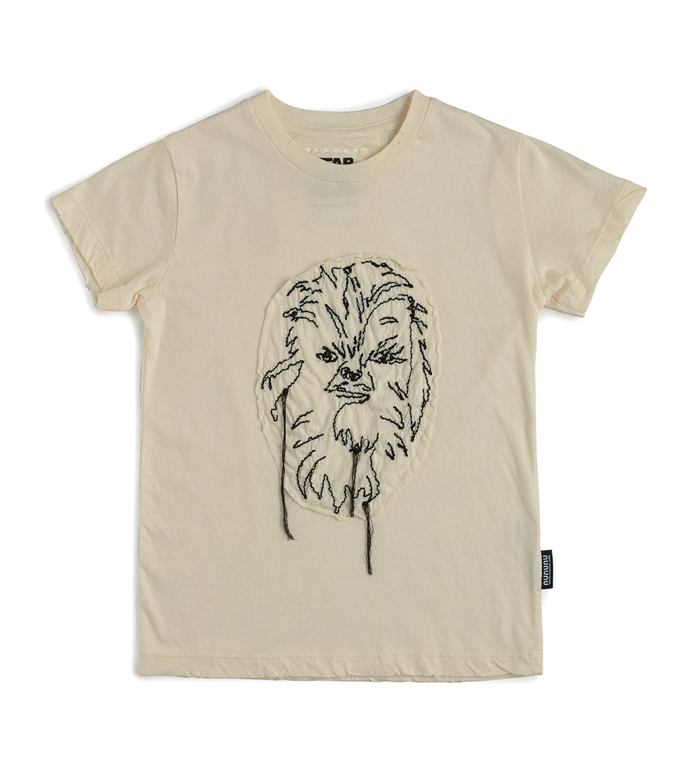 Kid | Embroidered Chewbacca T-Shirt | Natural