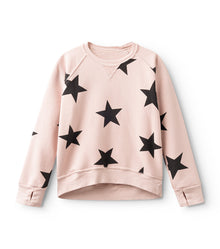 Kid | Star Sweatshirt | Powder Pink
