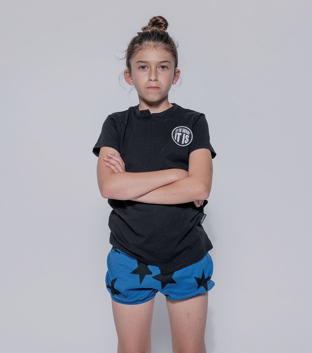 Kid | Star Yoga Shorts | Powder Pink