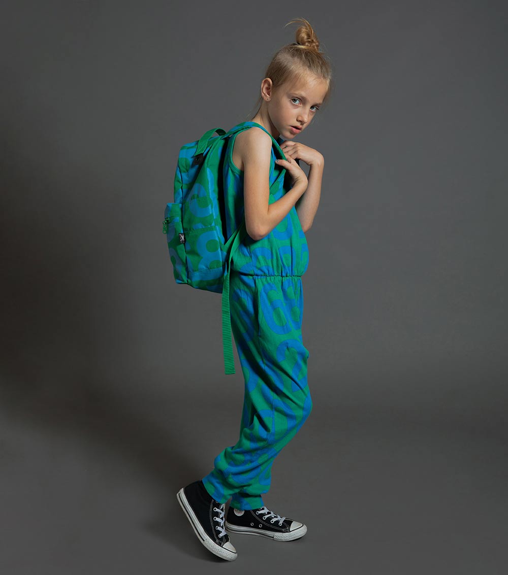 Kid | Numbered Romper | Green