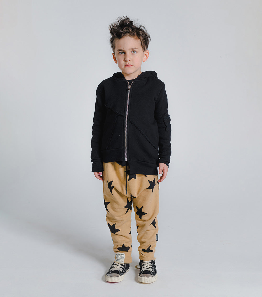 Kid | Star Baggy Pants | Mocha
