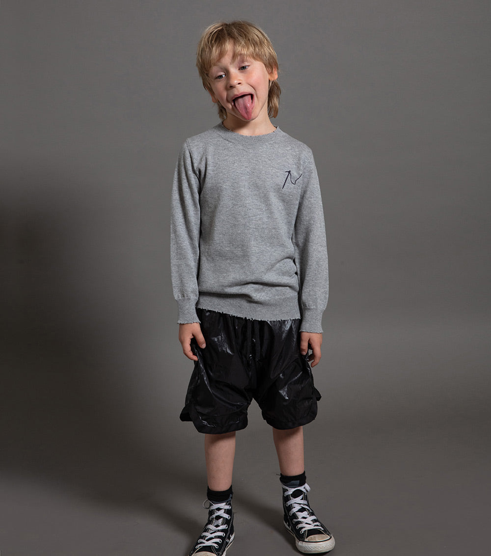 Kid | Sewing Kit Knit | Heather Grey