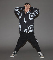 Kid | Sprayed Smiles Down Jacket | Black