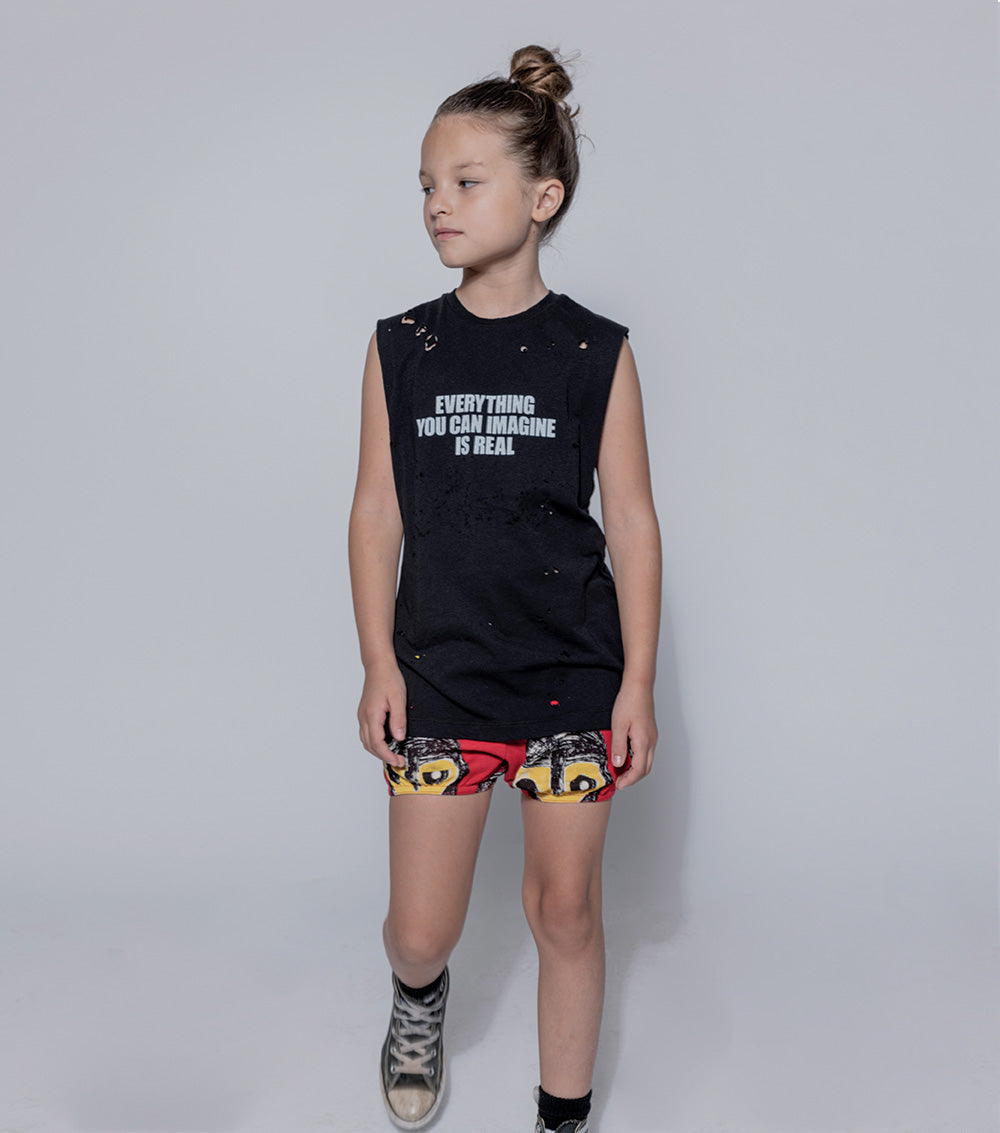 Kid | The Warriors Yoga Shorts | Red