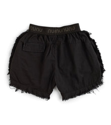 Kid | Airy Ruffled Shorts | Black